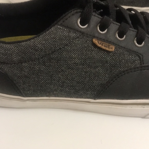 Vans Atwood Deluxe Mens Size 10.5 Black Dachshund Canvas Ortholite Sneaker Shoes - Picture 16 of 16